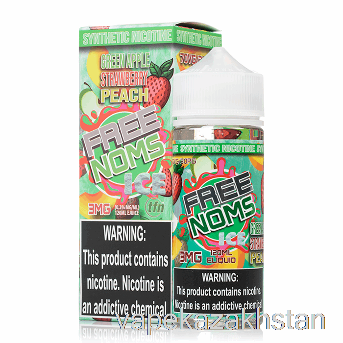 Vape Smoke Icy Tart Green Apple Strawberry Peach - Nomenon - 120mL 3mg